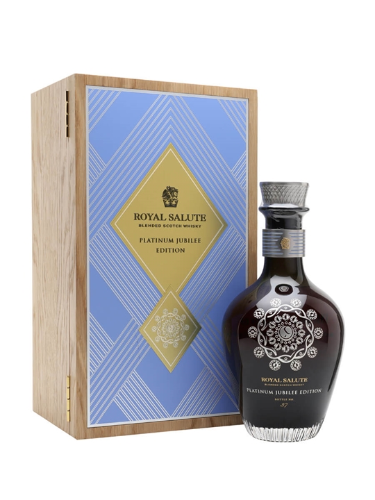 Royal Salute Platinum Jubilee / Teck Corsage Brooch (Blue) Blended Whisky - Blended Review