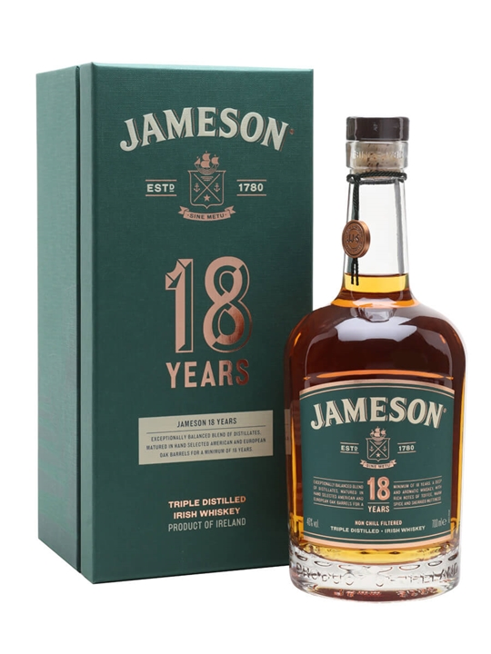 Jameson 18 Year Old Blended Irish Whiskey - Irish Review