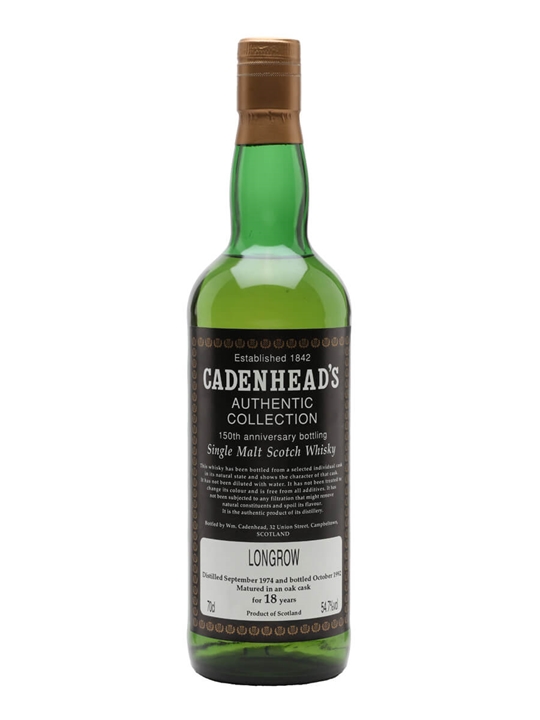 Longrow 1974 / 18 Year Old / Cadenhead's Campbeltown Whisky - Campbeltown Review