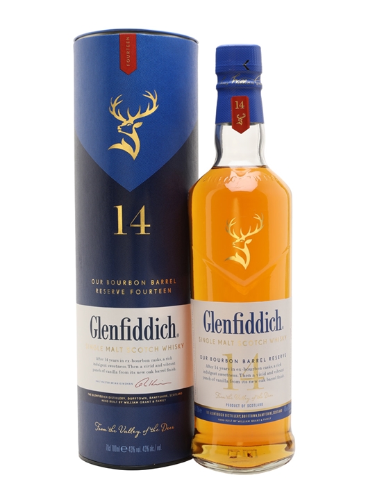 Glenfiddich 14 Year Old / Bourbon Barrel Reserve Speyside Whisky - Single Malt Review