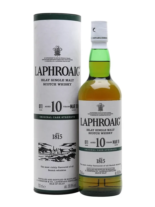 Laphroaig 10 Year Old Cask Strength / Batch 011 / Bot.2019 Islay Whisky - Single Malt Review