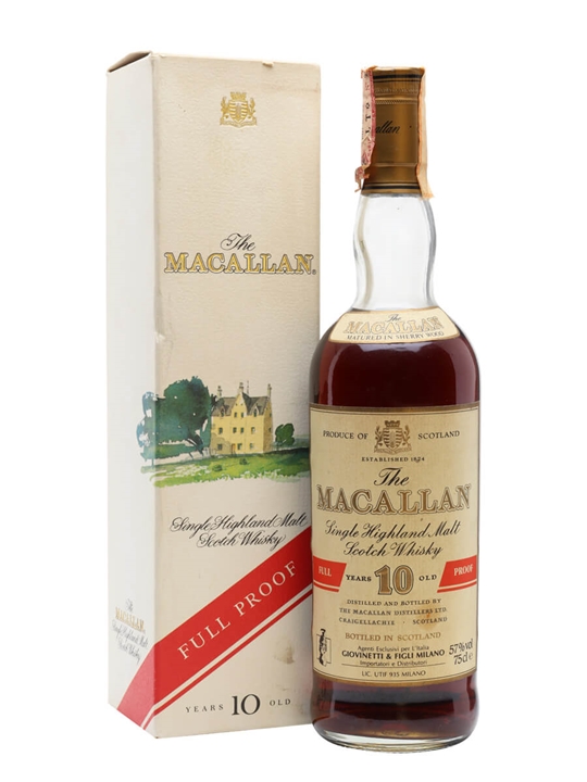 Macallan 10 Year Old / Full Proof / Sherry Cask / Bot.1980s Speyside Whisky - Speyside Review
