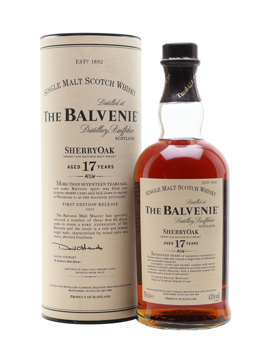 Balvenie 17 Year Old / Sherry Oak Speyside Single Malt Scotch Whisky - Single Malt Review
