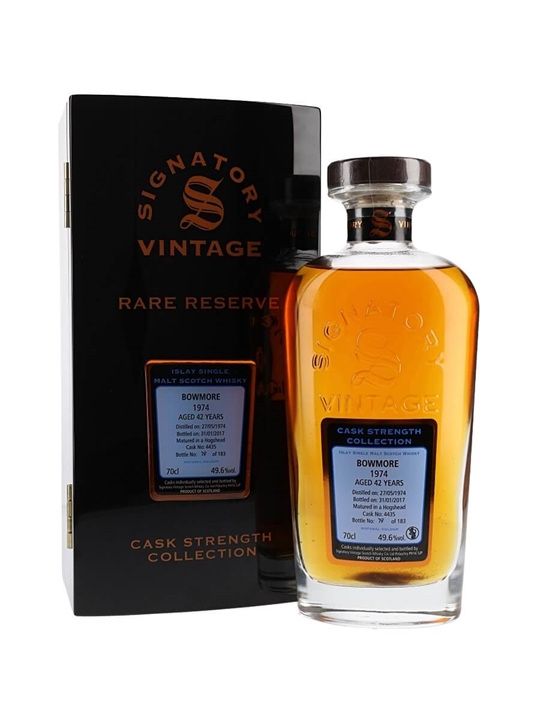Bowmore 1974 / 42 Year Old / Sherry Cask #4435 / Signatory Islay Whisky - Single Malt Review