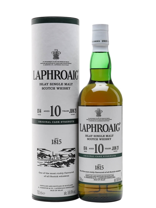 Laphroaig 10 Year Old Cask Strength / Batch 014 / Bot.2021 Islay Whisky - Single Malt Review
