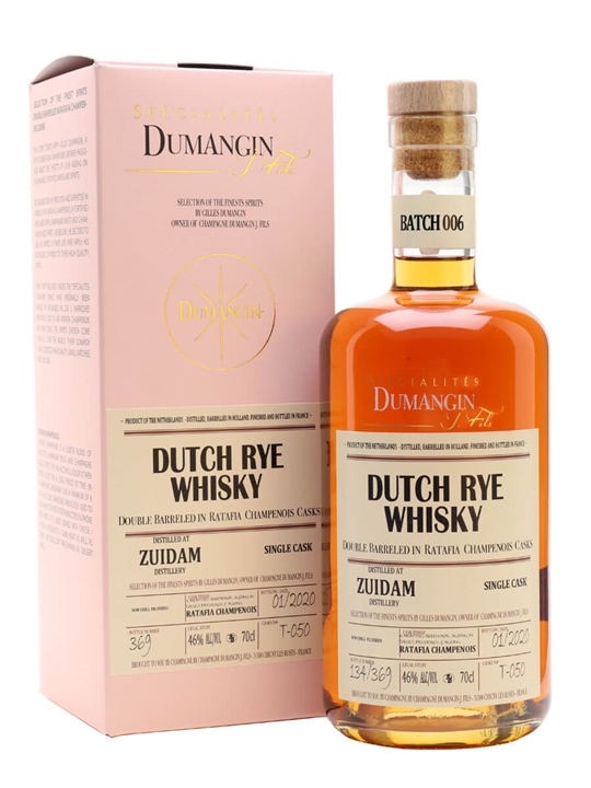 Zuidam Dutch Rye Whisky / Ratafia Finish / Dumangin Batch 006 Dutch Whisky - Rye Review