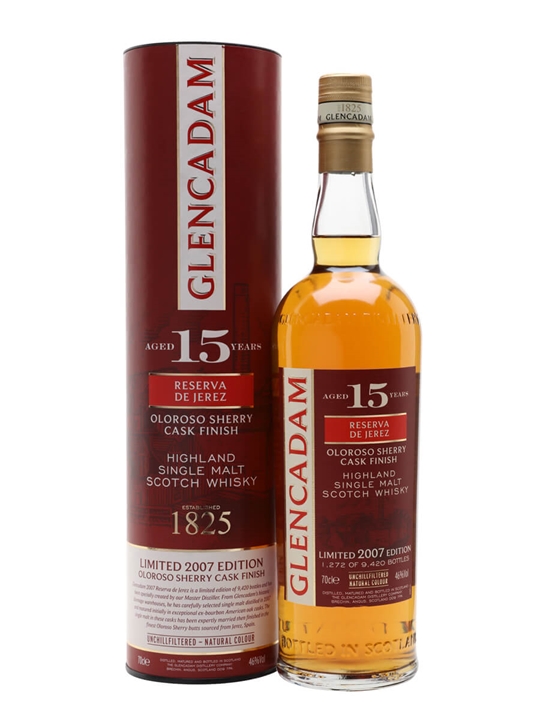 Glencadam 2007 / 15 Year Old / Oloroso Sherry Cask Finish Highland Whisky - Bourbon Review