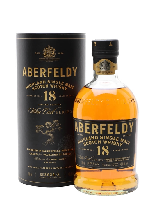 Aberfeldy 18 Year Old / Sangiovese Italian Wine Cask Highland Whisky - Highland Review