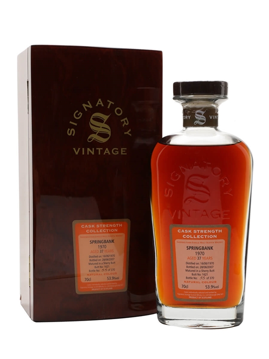 Springbank 1970 / 37 Year Old / Sherry Butt #1621 Campbeltown Whisky - Campbeltown Review