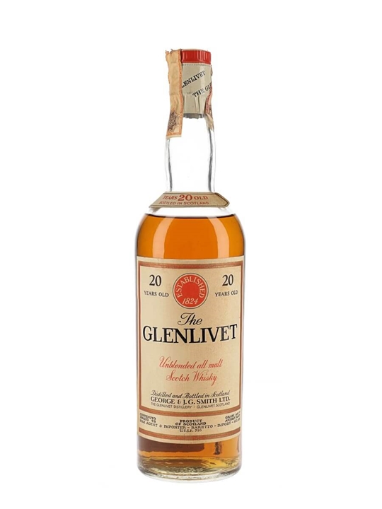 Glenlivet 20 Year Old / Bot.1960s Speyside Single Malt Scotch Whisky - Single Malt Review