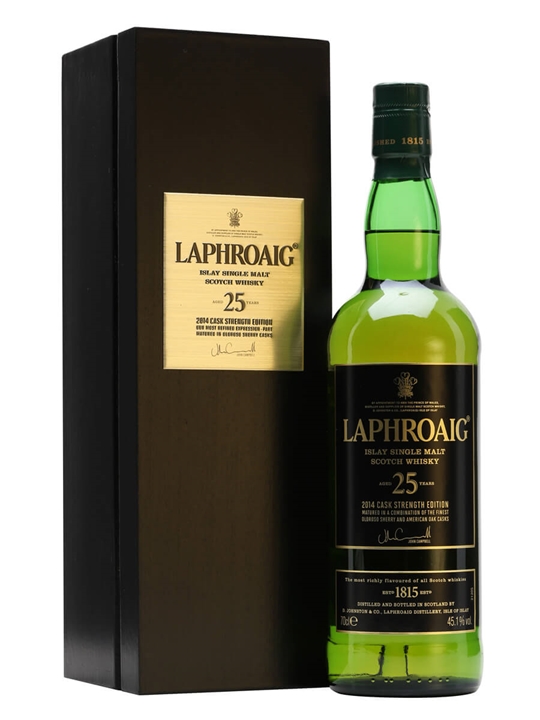 Laphroaig 25 Year Old / Cask Strength / Bot.2014 Islay Whisky - Bourbon Review