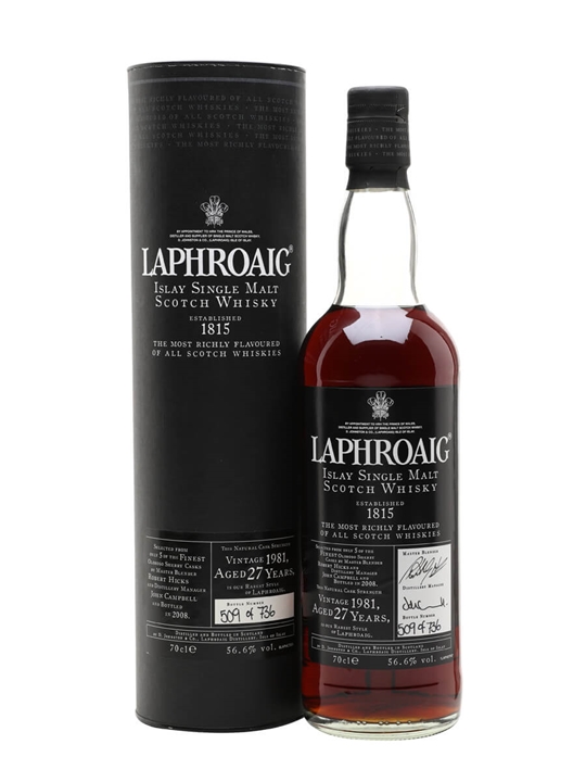 Laphroaig 1981 / 27 Year Old / Sherry Cask Islay Whisky - Islay Review