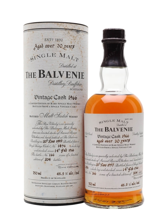 Balvenie 1966 / Over 30 Year Old / Cask #1896 Speyside Whisky - Speyside Review