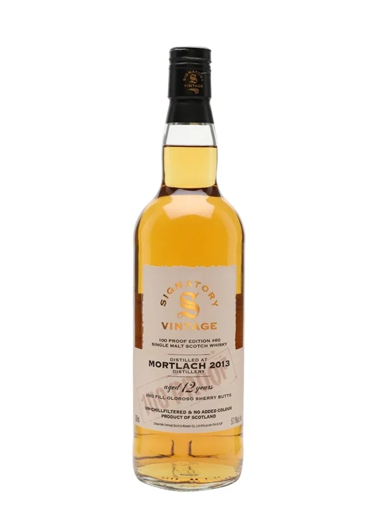 Mortlach 2013 / 12 Year Old / 100 Proof Edition #60 / Signatory Speyside Whisky - Speyside Review