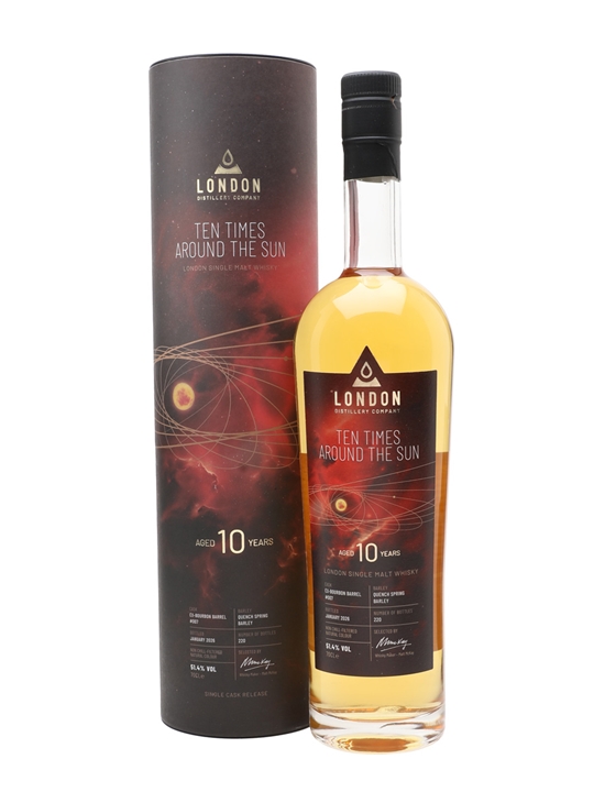 London Distillery Company Ten Times Round The Sun 10 Year Old Single Malt English Whisky - Single Malt Review