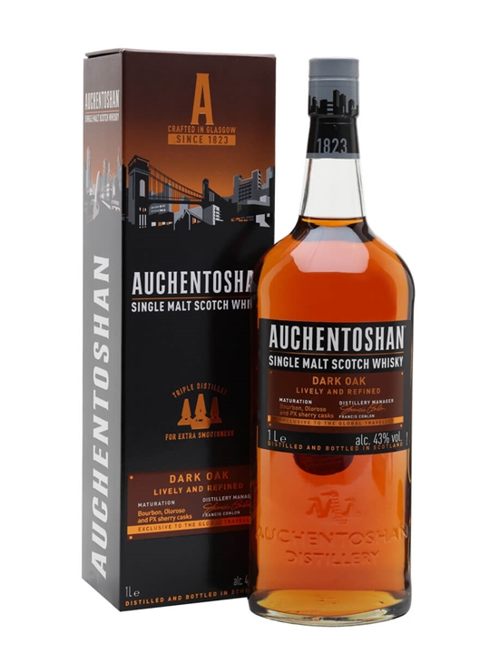Auchentoshan Dark Oak / Litre Lowland Single Malt Scotch Whisky - Single Malt Review