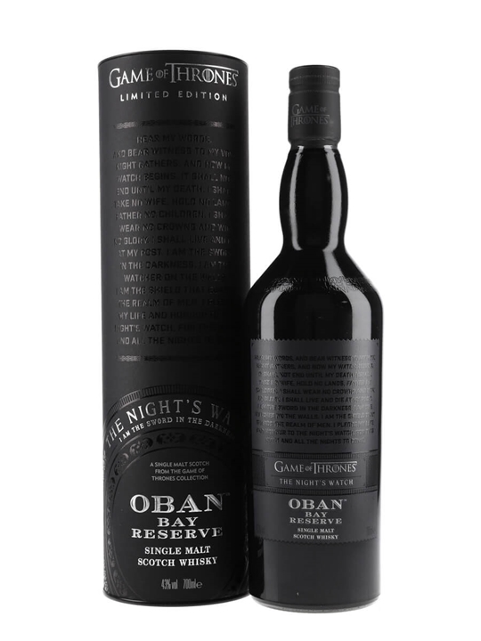 Oban Bay Reserve / Game of Thrones Night's Watch Highland Whisky - Highland Review