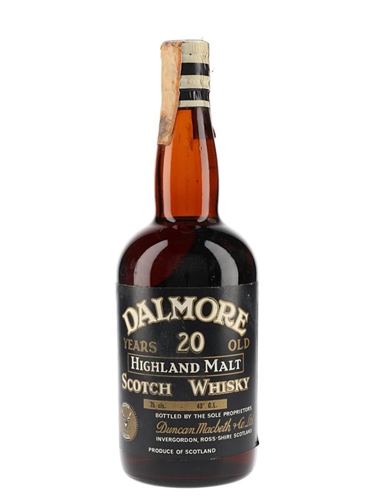 Dalmore 20 Year Old / Bot.1960s Highland Single Malt Whisky - Single Malt Review