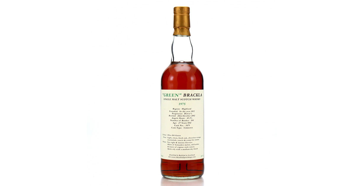 Scotch Whisky Legends: Royal Brackla 1975 27 Year Old “Green” Brackla - Scotch Review