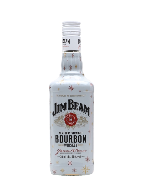 Jim Beam White Label Christmas Bottle Wrap - Bourbon Review