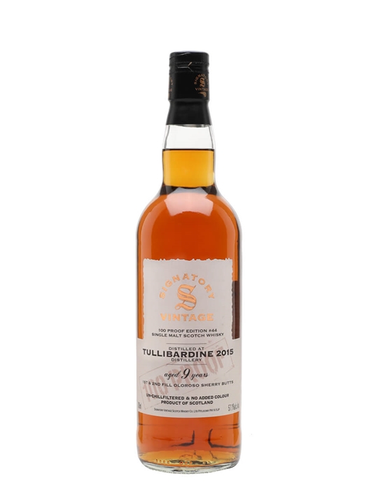 Tullibardine 2015 / 9 Year Old / 100 Proof Edition 44 / Signatory Highland Whisky - Highland Review