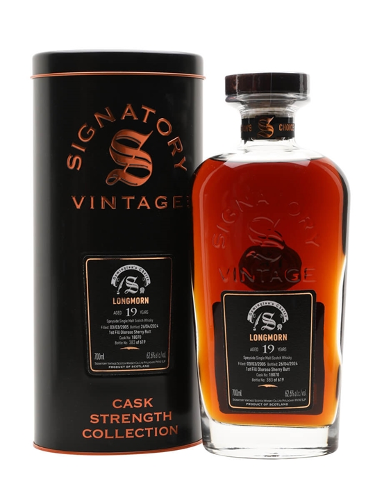 Longmorn 2005 / 19 Year Old / Cask #18070 / Signatory Symington’s Choice Speyside Whisky - Single Malt Review