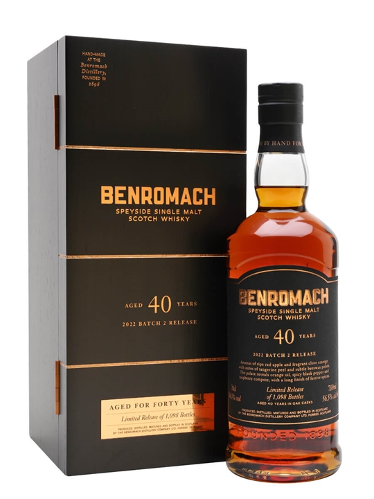 Benromach 40 Year Old / 2022 Batch 2 Release Speyside Whisky - Speyside Review