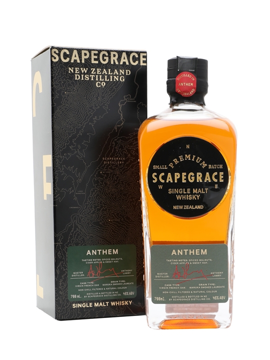 Scapegrace Anthem New Zealand Single Malt Whisky - Single Malt Review