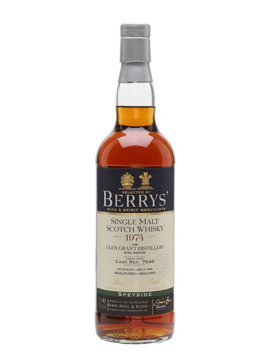 Glen Grant 1974 / Bot.2012 / Sherry Cask #7646 / Berry Bros & Rudd Speyside Whisky - Speyside Review