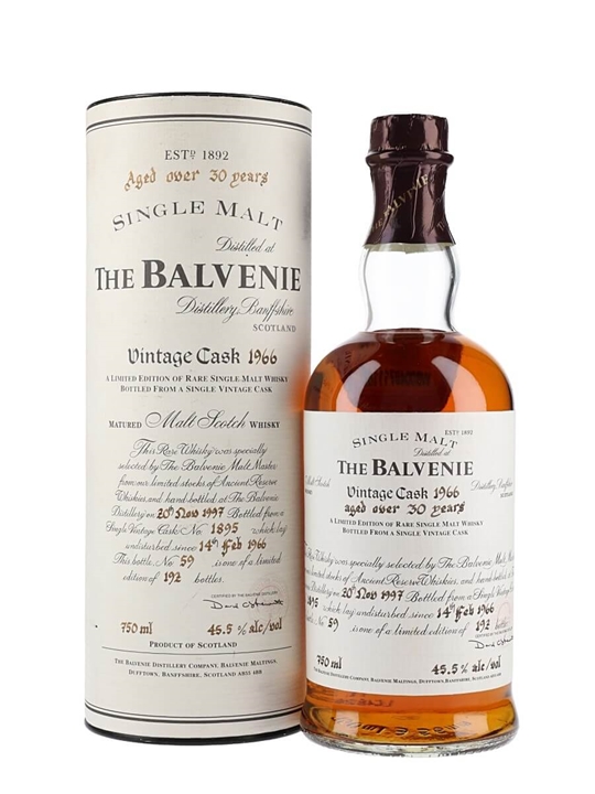 Balvenie 1966 / Over 30 Year Old / Cask #1895 Speyside Whisky - Speyside Review