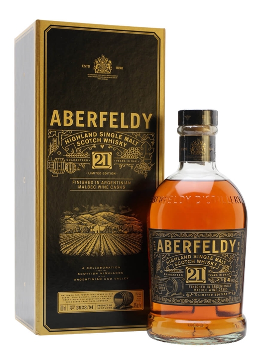 Aberfeldy 21 Year Old Argentinian Cask Highland Whisky - Highland Review