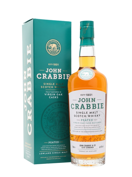 John Crabbie Virgin Oak Peated Single Malt Scotch Whisky Lowland Whisky - Single Malt Review