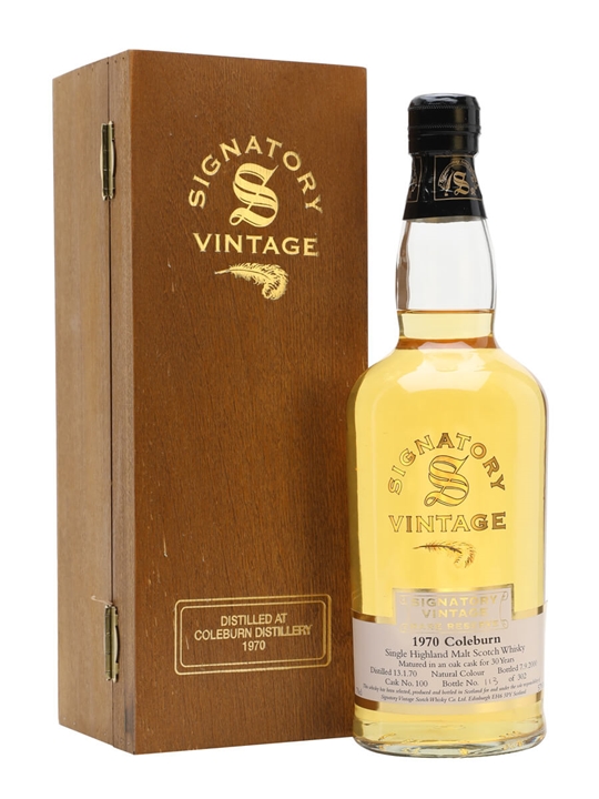Coleburn 1970 / 30 Year Old / Signatory Speyside Whisky - Speyside Review