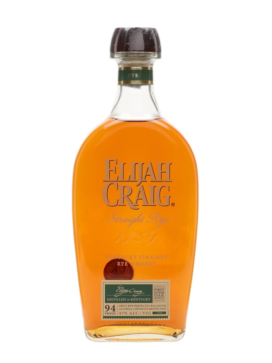 Elijah Craig Straight Rye Whiskey Kentucky Straight Rye Whiskey - Bourbon Review