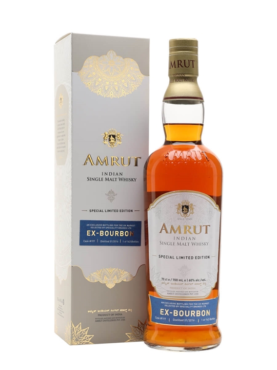 Amrut 2016 Ex-Bourbon / 7 Year Old / UK Exclusive Single Whisky - Single Malt Review