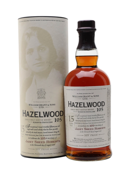 Hazelwood 105 (Kininvie) 1990 / 15 Year Old Speyside Whisky - Single Malt Review