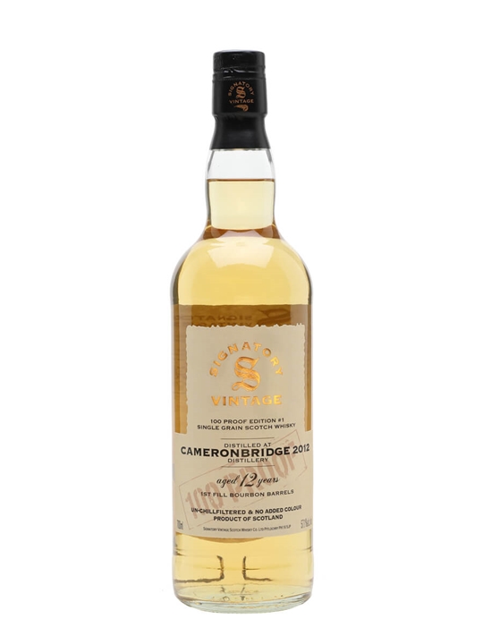 Cameronbridge 2012 / 12 Year Old / 100 Proof Edition #1 / Signatory Single Whisky - Single Grain Review