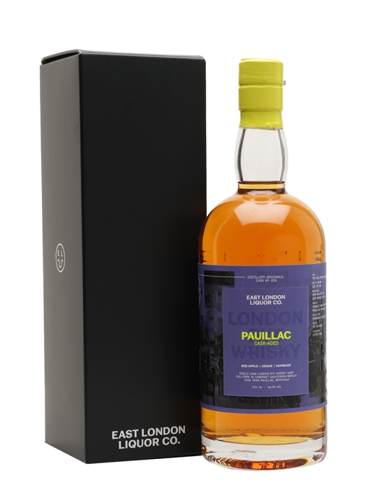 East London Liquor Co Rye 2018 / 7 Year Old / Pauillac Cask 218 English Whisky - Rye Review