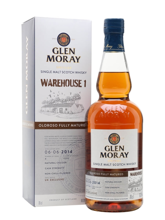 Glen Moray 2014 / Oloroso Cask / Warehouse 1 Release Speyside Whisky - Single Malt Review