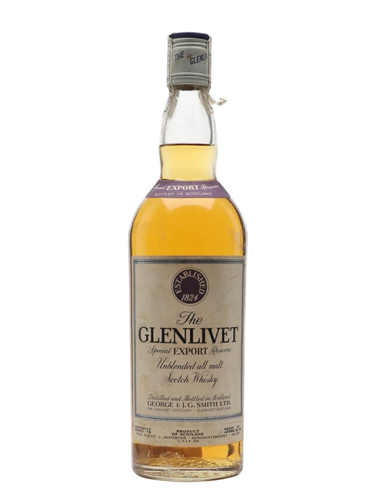 Glenlivet Special Export Reserve / Bot.1970s Speyside Whisky - Speyside Review