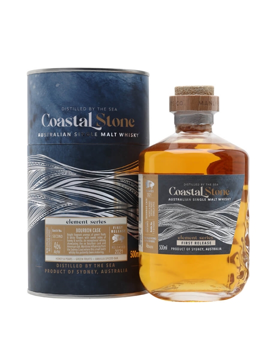 Manly Spirits Coastal Stone Bourbon Cask / Element Series 1st Release Australian Whisky - Single Malt Review