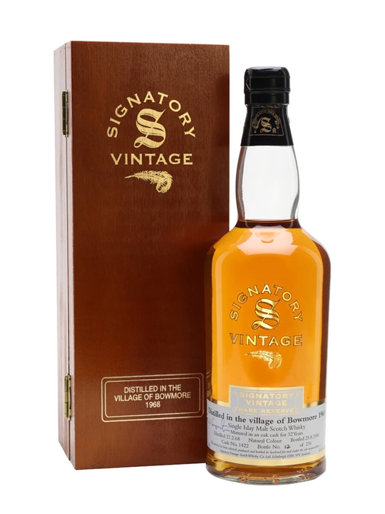 Bowmore 1968 / 32 Year Old / Rare Reserve / Cask #1422 / Signatory Islay Whisky - Islay Review