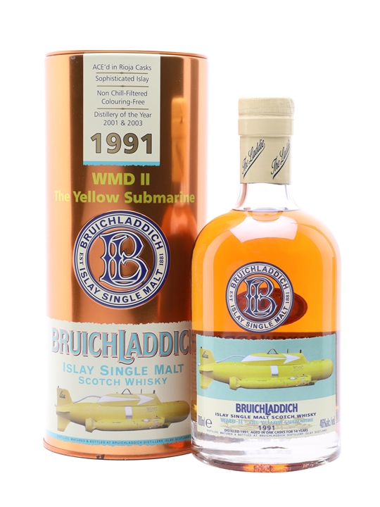 Bruichladdich 1991 / 14 Year Old / WMDII - Yellow Submarine Islay Whisky - Islay Review