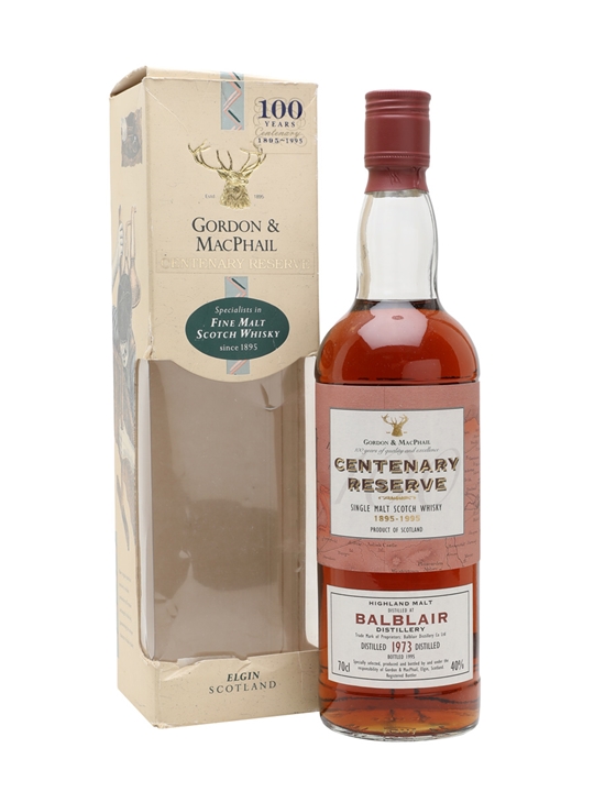 Balblair 1973 / Centenary Reserve / Gordon & MacPhail Highland Whisky - Highland Review