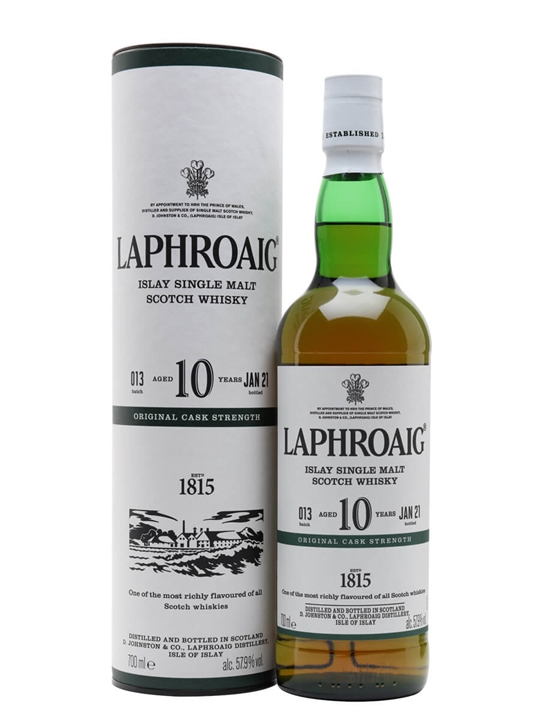 Laphroaig 10 Year Old Cask Strength / Batch 013 / Bot.2021 Islay Whisky - Single Malt Review