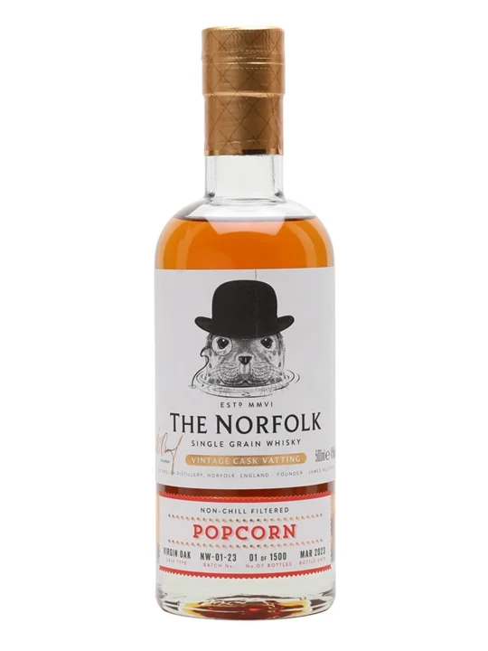The Norfolk Popcorn Single Grain / Vintage Cask Vatting English Whisky - Single Grain Review