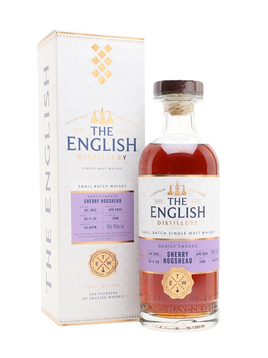 The English 2013 Small Batch Gently Smoked Sherry Hogshead / 11 Year Old English Whisky - Single Malt Review