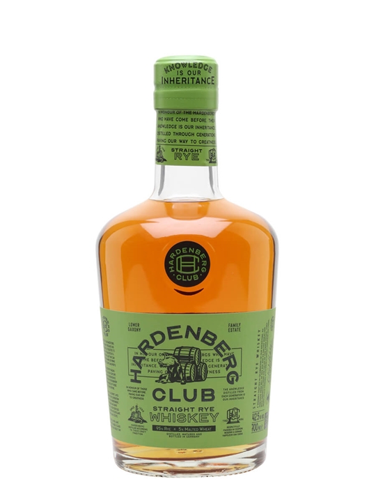 Hardenberg Club Straight Rye German Straight Rye Whiskey - Rye Review