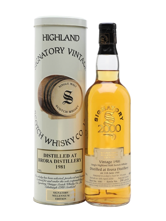 Brora 1981 / 18 Year Old / Millennium / Signatory Highland Whisky - Highland Review