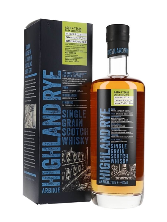 Arbikie Highland Rye 4 Year Old / Release 2 Single Grain Scotch Whisky - Single Grain Review